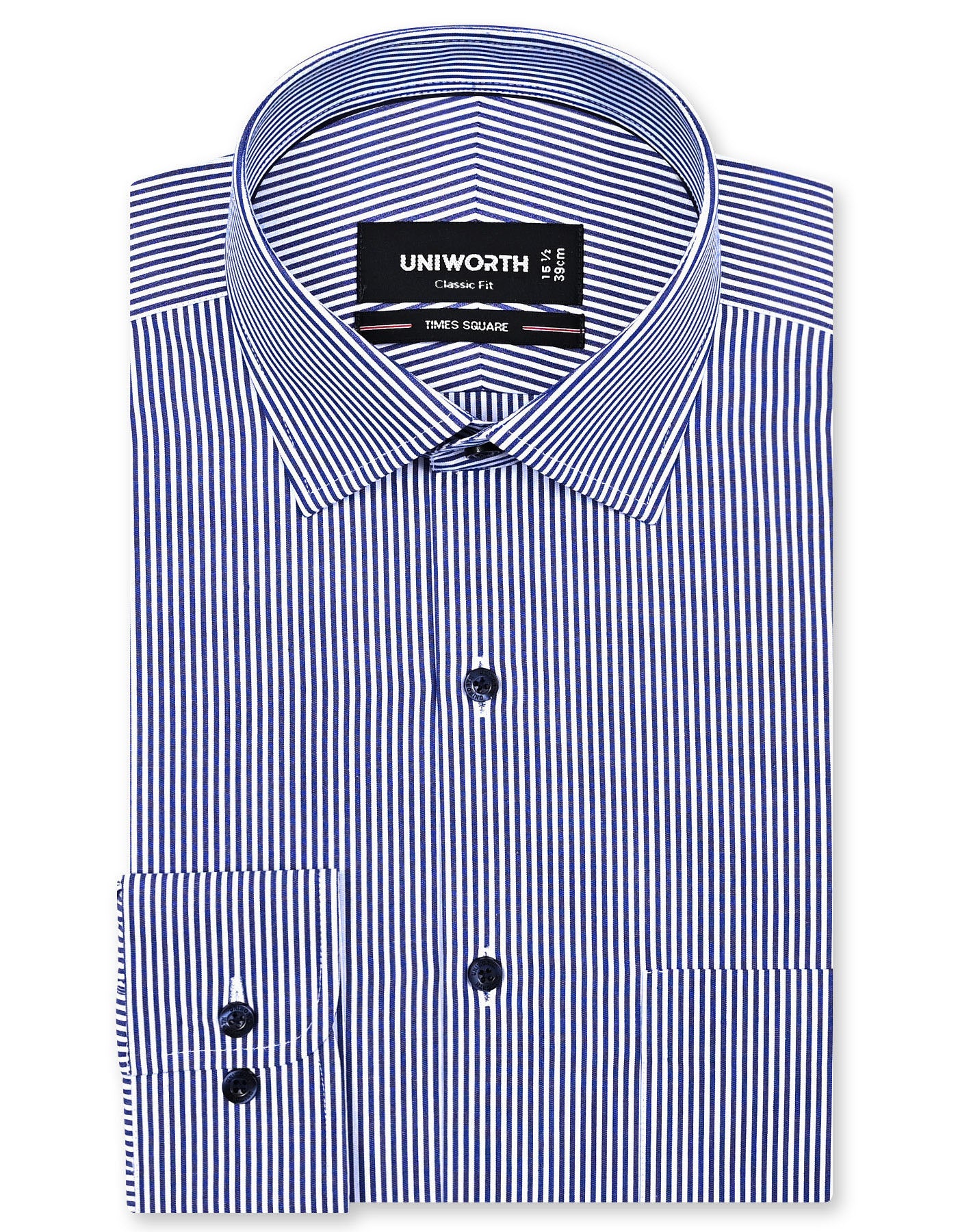 Stripe Navy Classic Fit Shirt FS2824RF-14.5