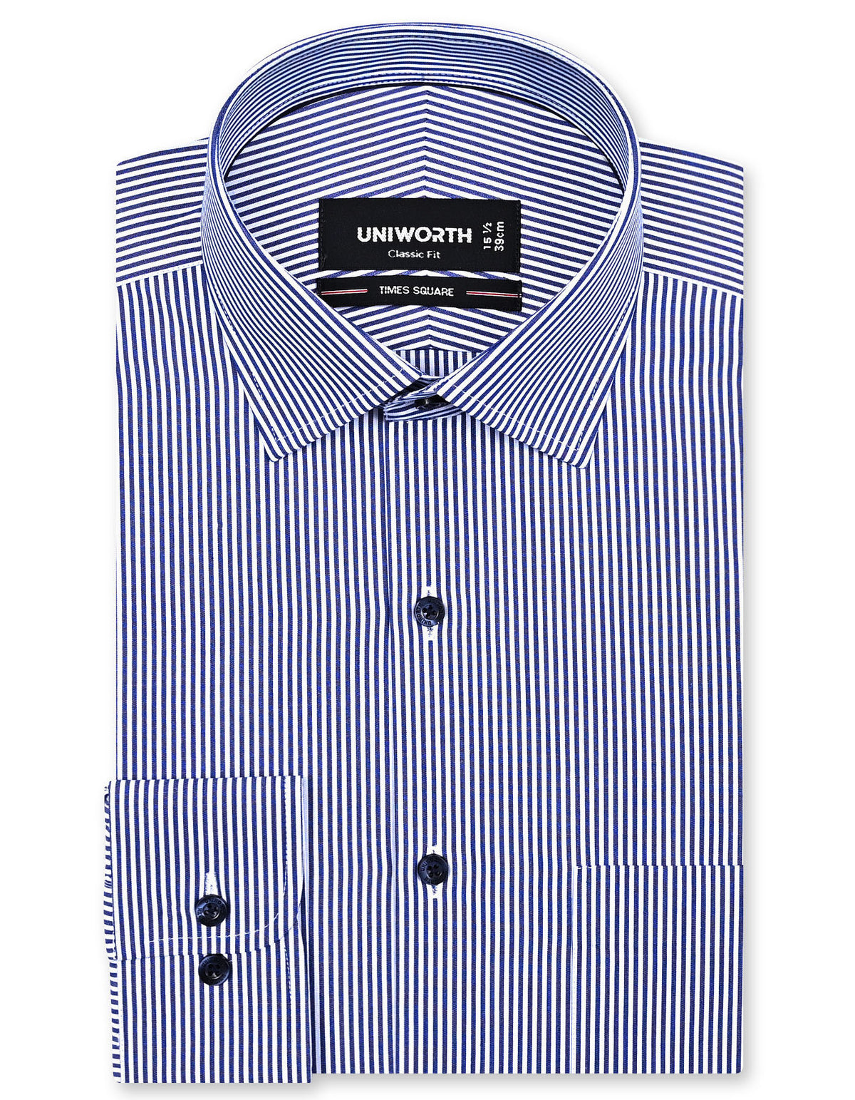 Stripe Navy Classic Fit Shirt FS2824RF-14.5