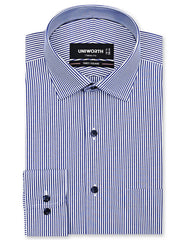 Stripe Navy Classic Fit Shirt FS2824RF-14.5