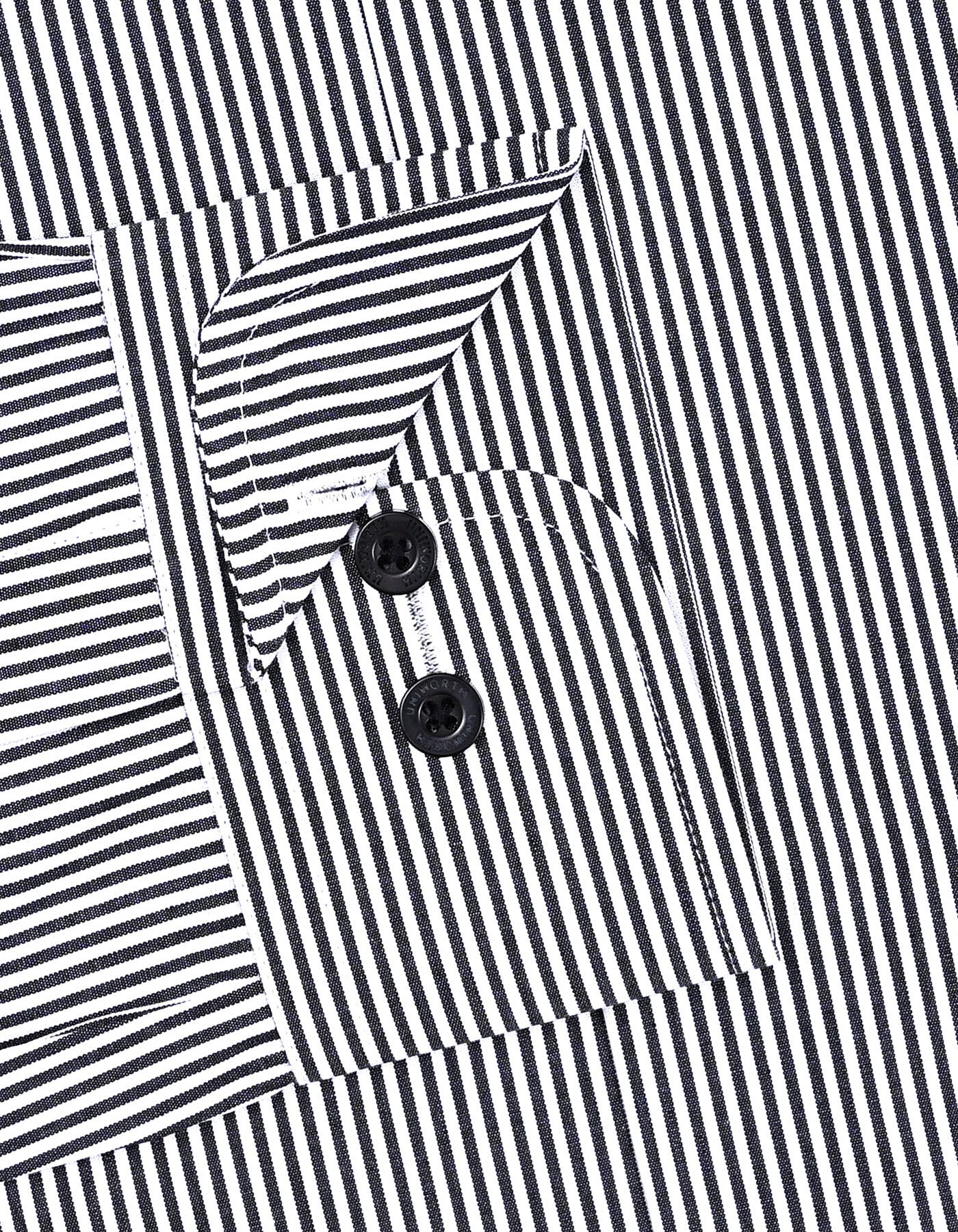 Stripe Black Classic Fit Shirt FS2826RF-15.5