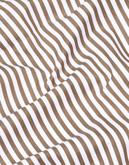 Stripe Brown Tailored Smart Fit Shirt FS2830SF-16