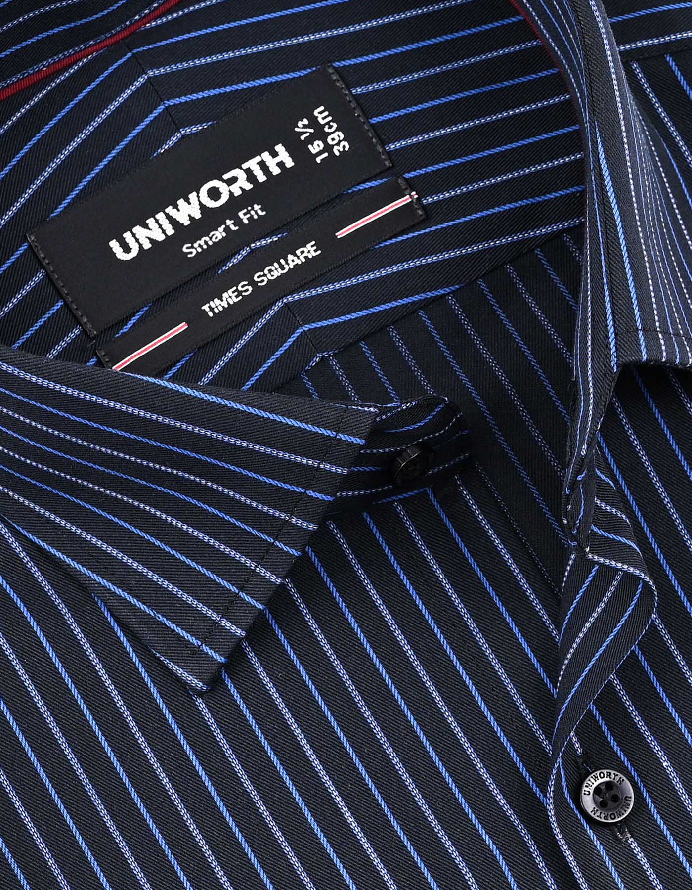 Stripe Blue Tailored Smart Fit Shirt FS2832-1SF-15
