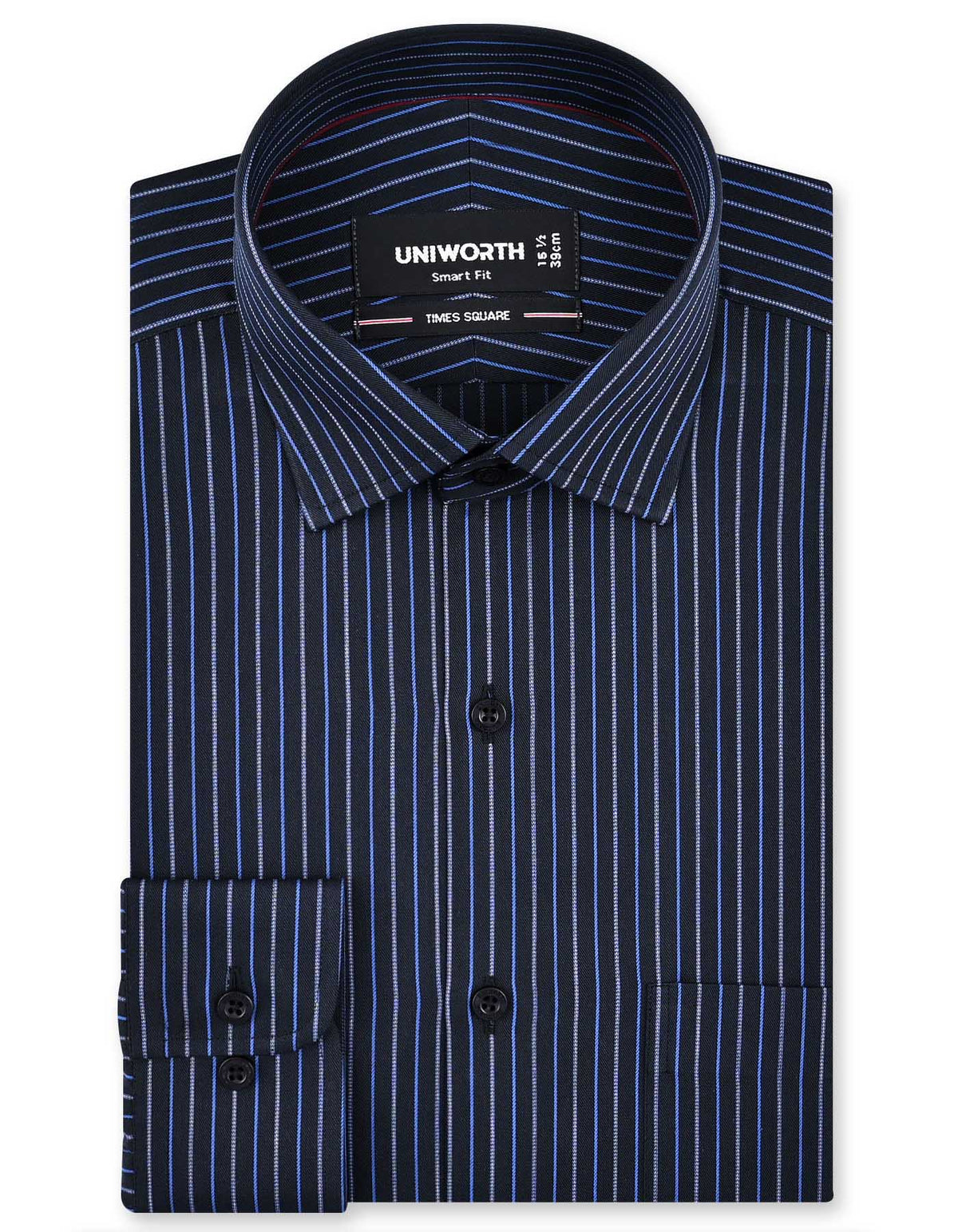 Stripe Blue Tailored Smart Fit Shirt FS2832-1SF-14.5