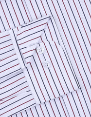 Stripe Red Classic Fit Shirt FS2833-1RF-15.5
