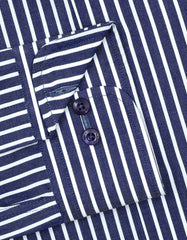 Stripe Navy Tailored Smart Fit Shirt FS2833SF-15.5