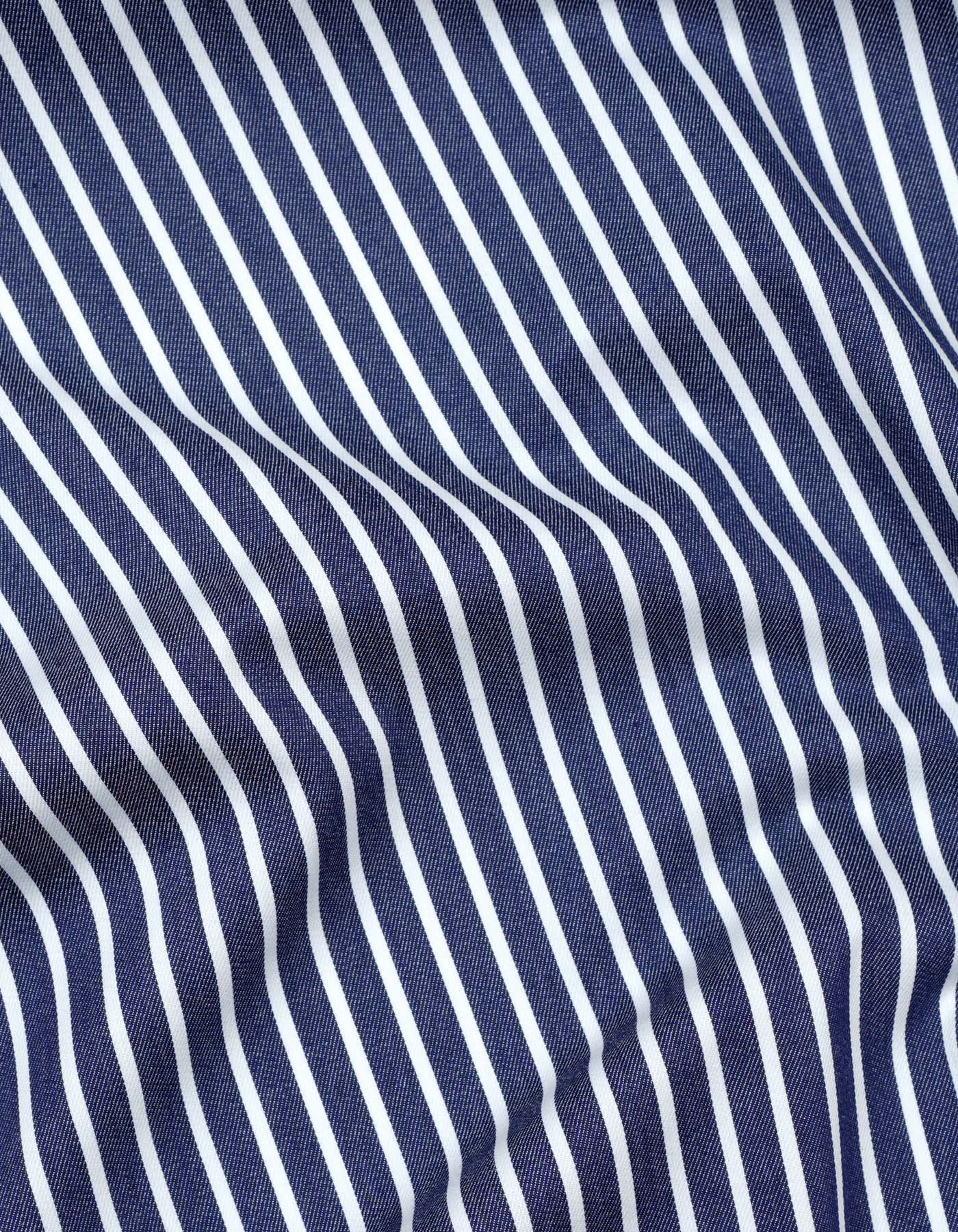 Stripe Navy Tailored Smart Fit Shirt FS2833SF-16