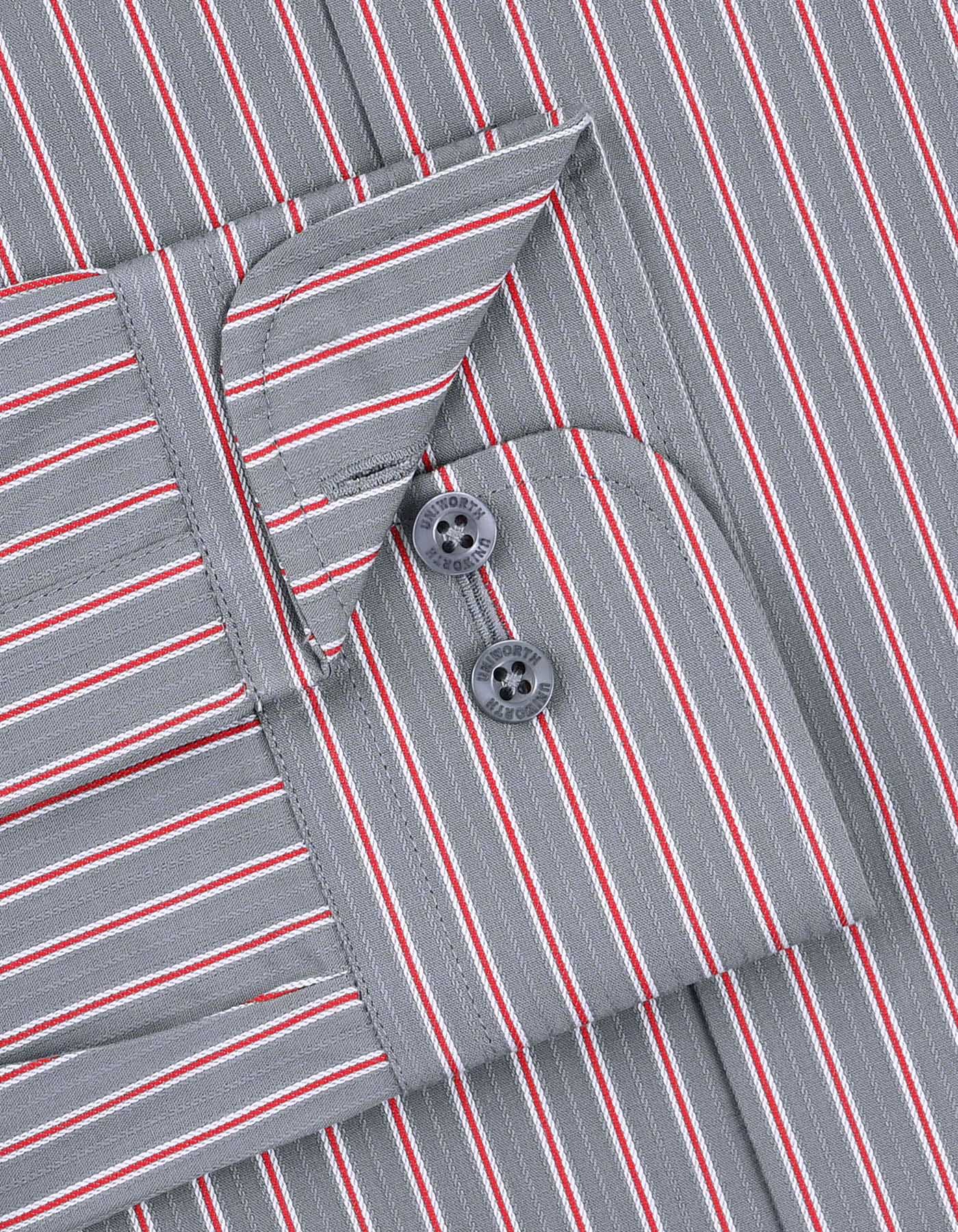 Stripe Red Classic Fit Shirt FS2834RF-15.5