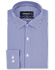 Stripe Navy Classic Fit Shirt FS2838RF-14.5
