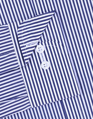 Stripe Navy Tailored Smart Fit Shirt FS2838SF-15.5