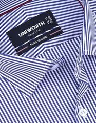 Stripe Navy Tailored Smart Fit Shirt FS2838SF-15