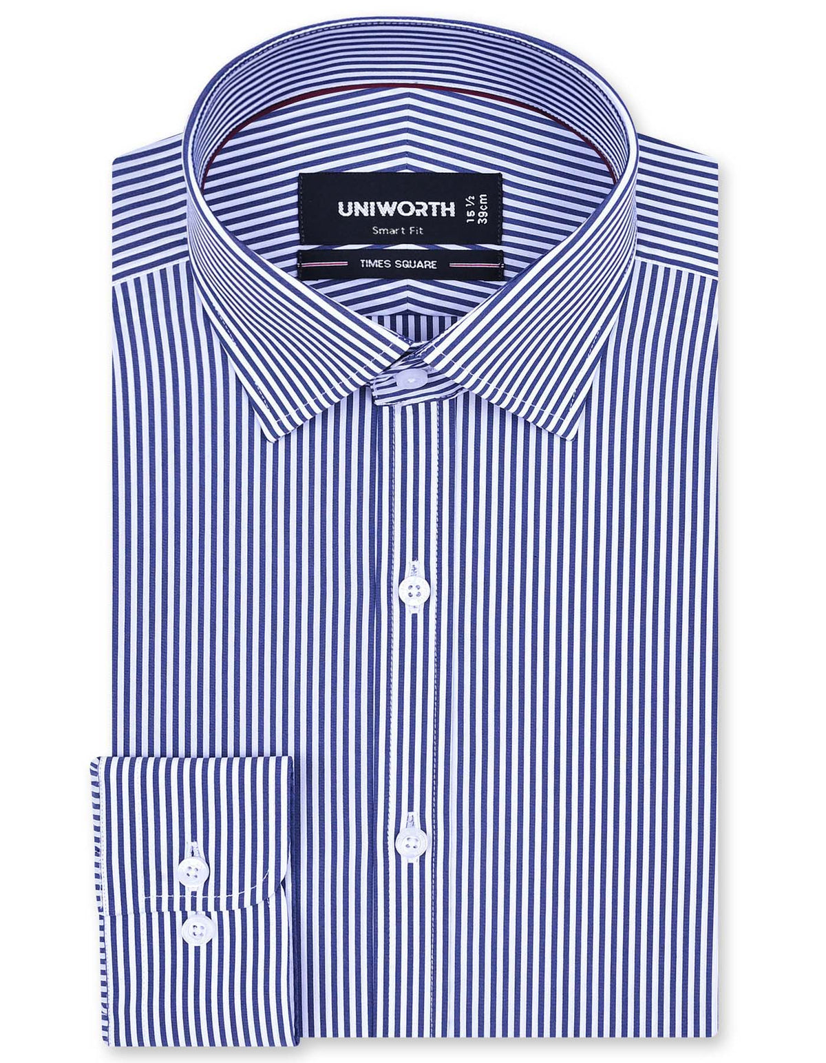 Stripe Navy Tailored Smart Fit Shirt FS2838SF-14.5