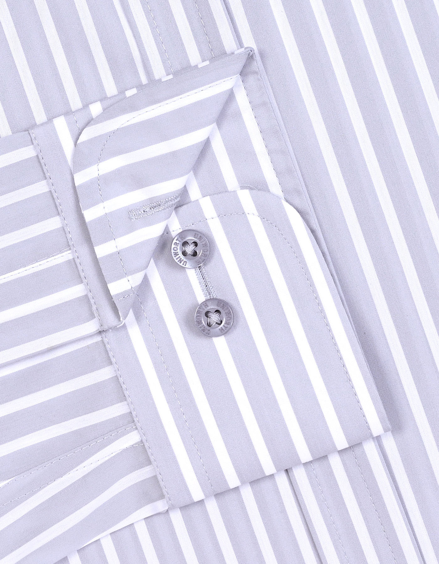 Stripe L Grey Classic Fit Shirt FS2840RF-15.5