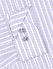 Stripe L Grey Classic Fit Shirt FS2840RF-15.5