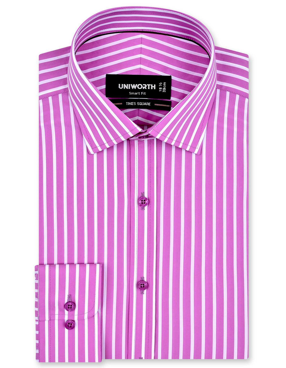 Stripe Mauve Tailored Smart Fit Shirt FS2842SF-14.5