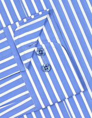 Stripe M Blue Tailored Smart Fit Shirt FS2846-1SF-15.5