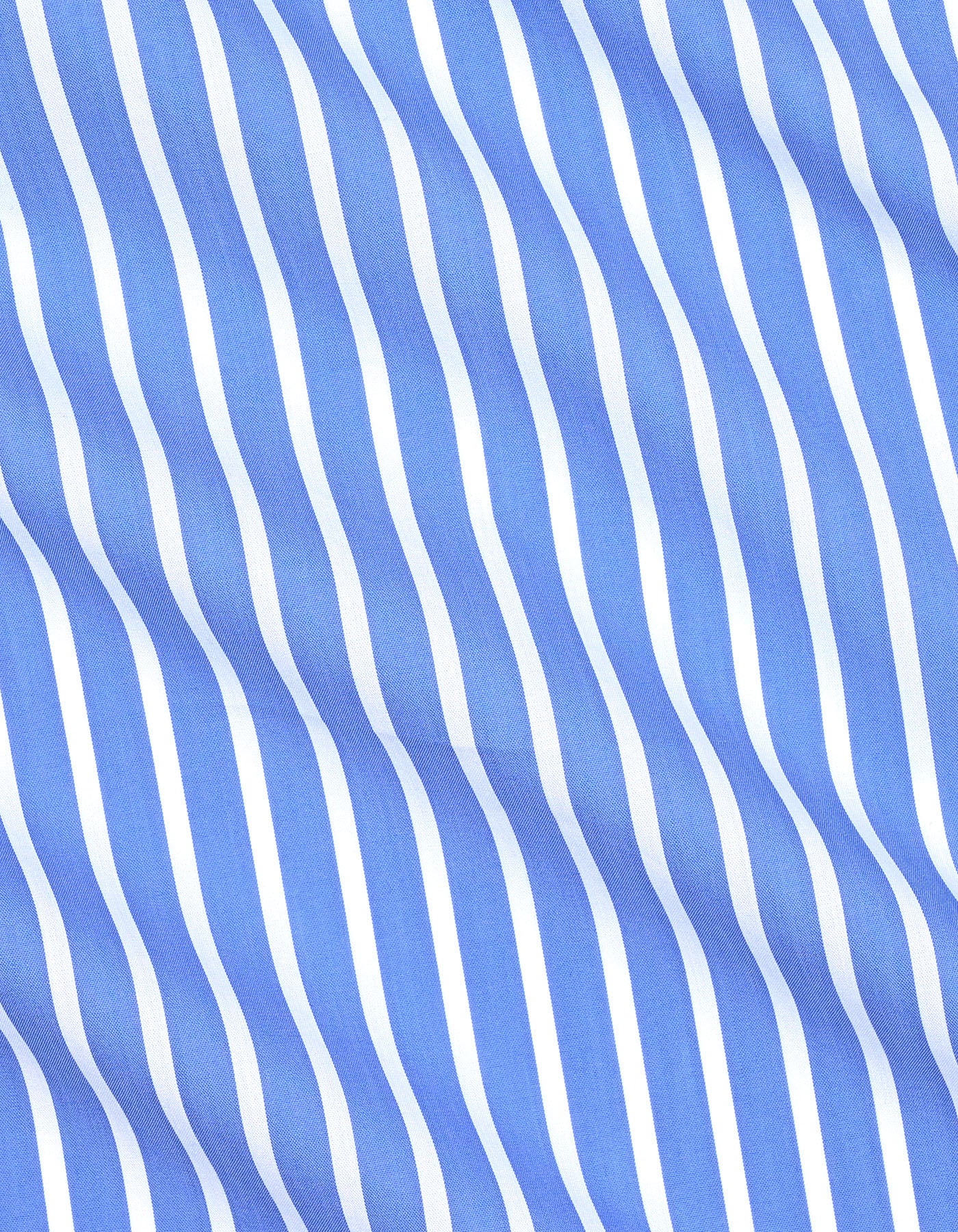 Stripe M Blue Tailored Smart Fit Shirt FS2846-1SF-16