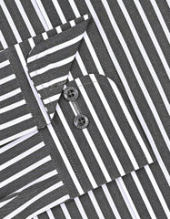 Stripe Black Classic Fit Shirt FS2849RF-15.5