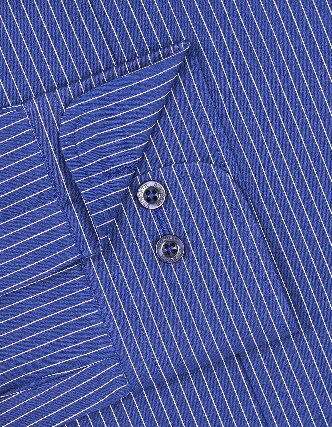 Stripe Royal Blue Tailored Smart Fit Shirt FS2850SF-15.5