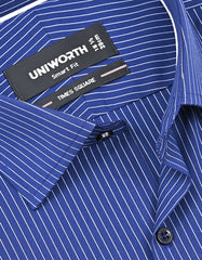 Stripe Royal Blue Tailored Smart Fit Shirt FS2850SF-15