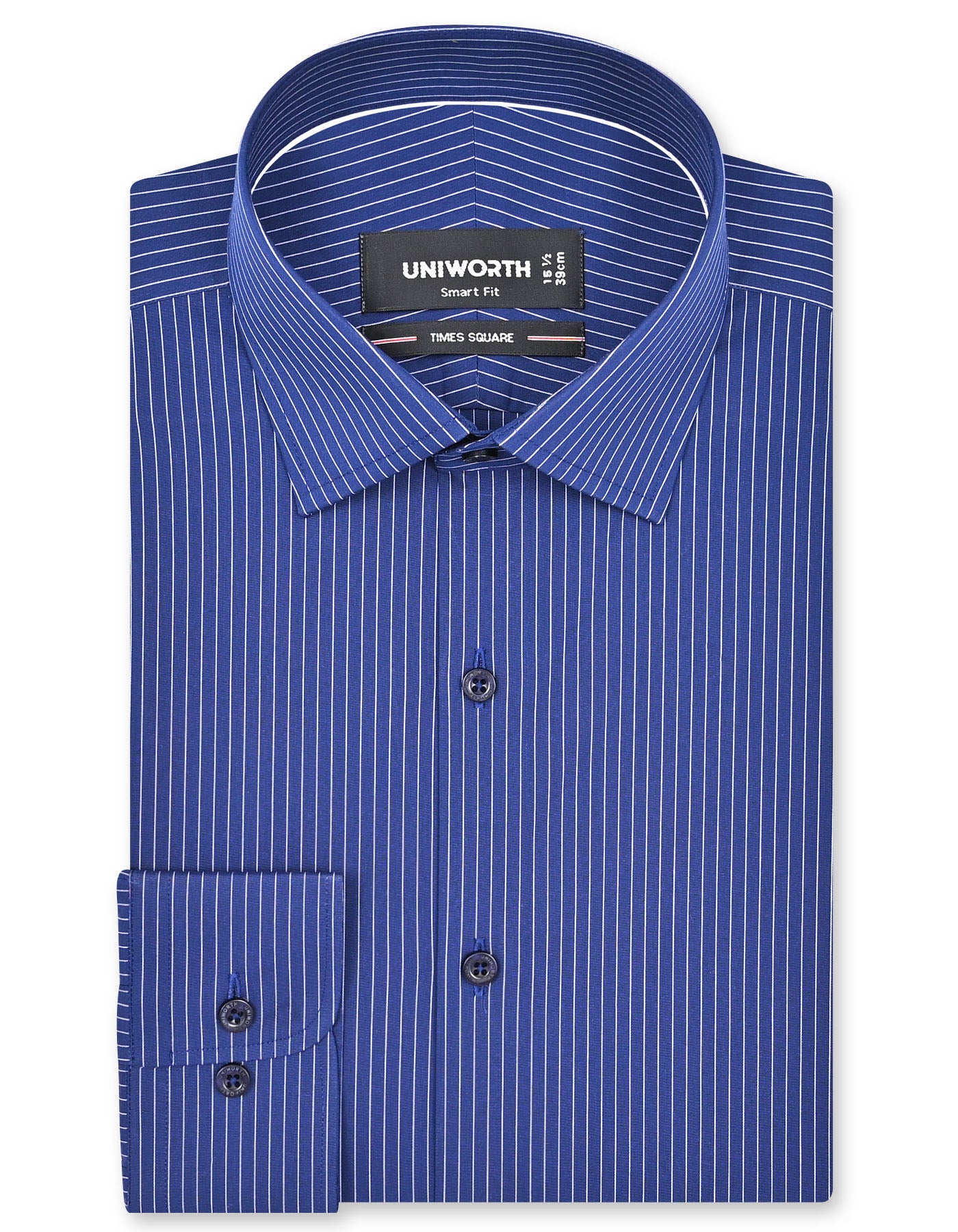 Stripe Royal Blue Tailored Smart Fit Shirt FS2850SF-14.5