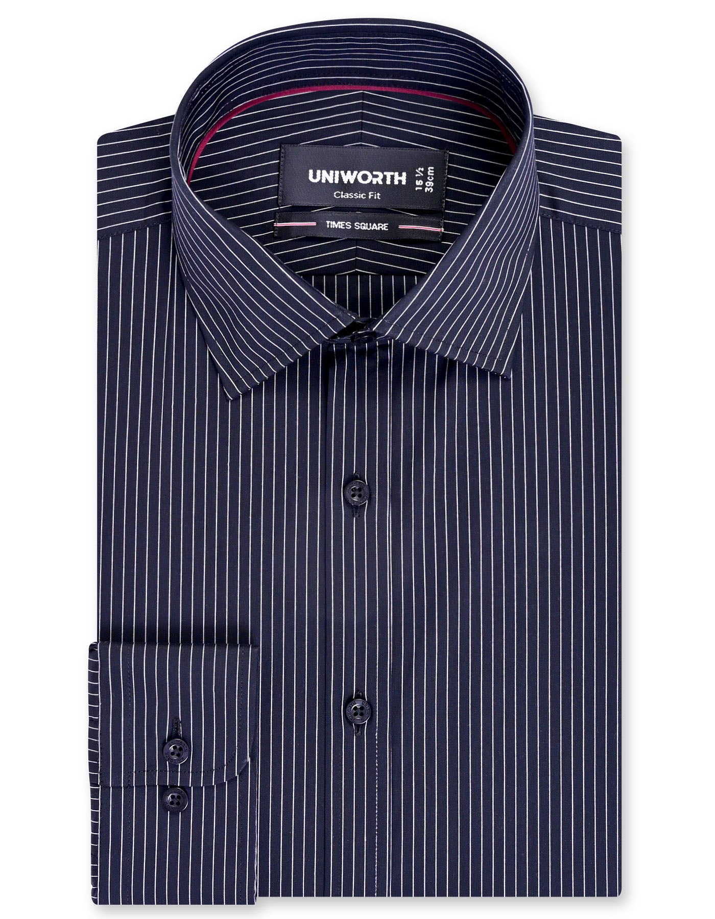 Stripe Black Classic Fit Shirt FS2851RF-14.5