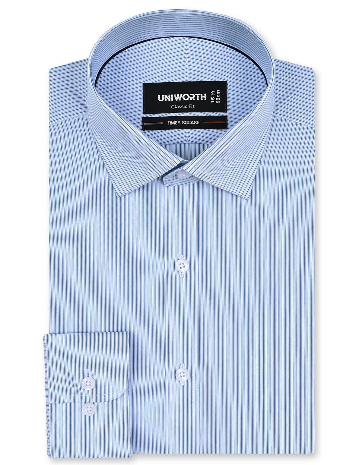 Stripe Blue Classic Fit Shirt FS2852RF-14.5