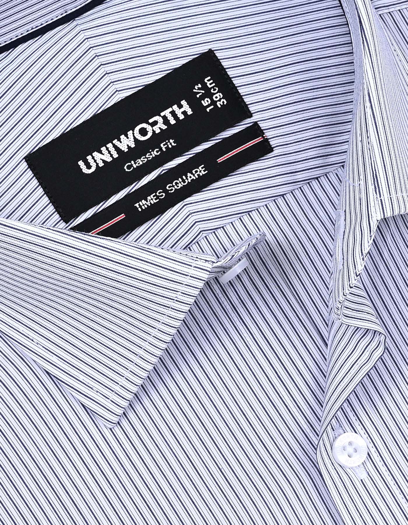 Stripe Navy Classic Fit Shirt FS2853-1RF-15