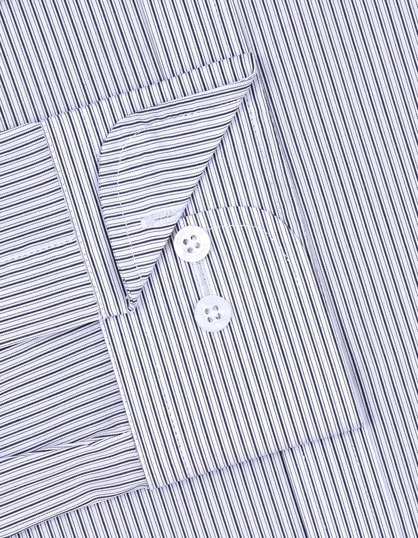 Stripe Navy Tailored Smart Fit Shirt FS2853-1SF-15.5