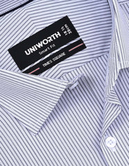Stripe Navy Tailored Smart Fit Shirt FS2853-1SF-15