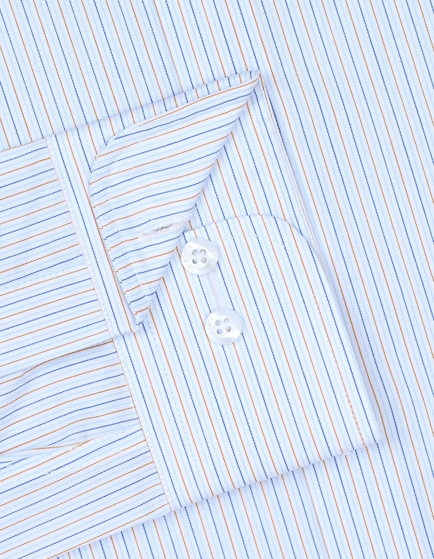 Stripe L Brown Smart Fit Shirt FS2853SF-15.5