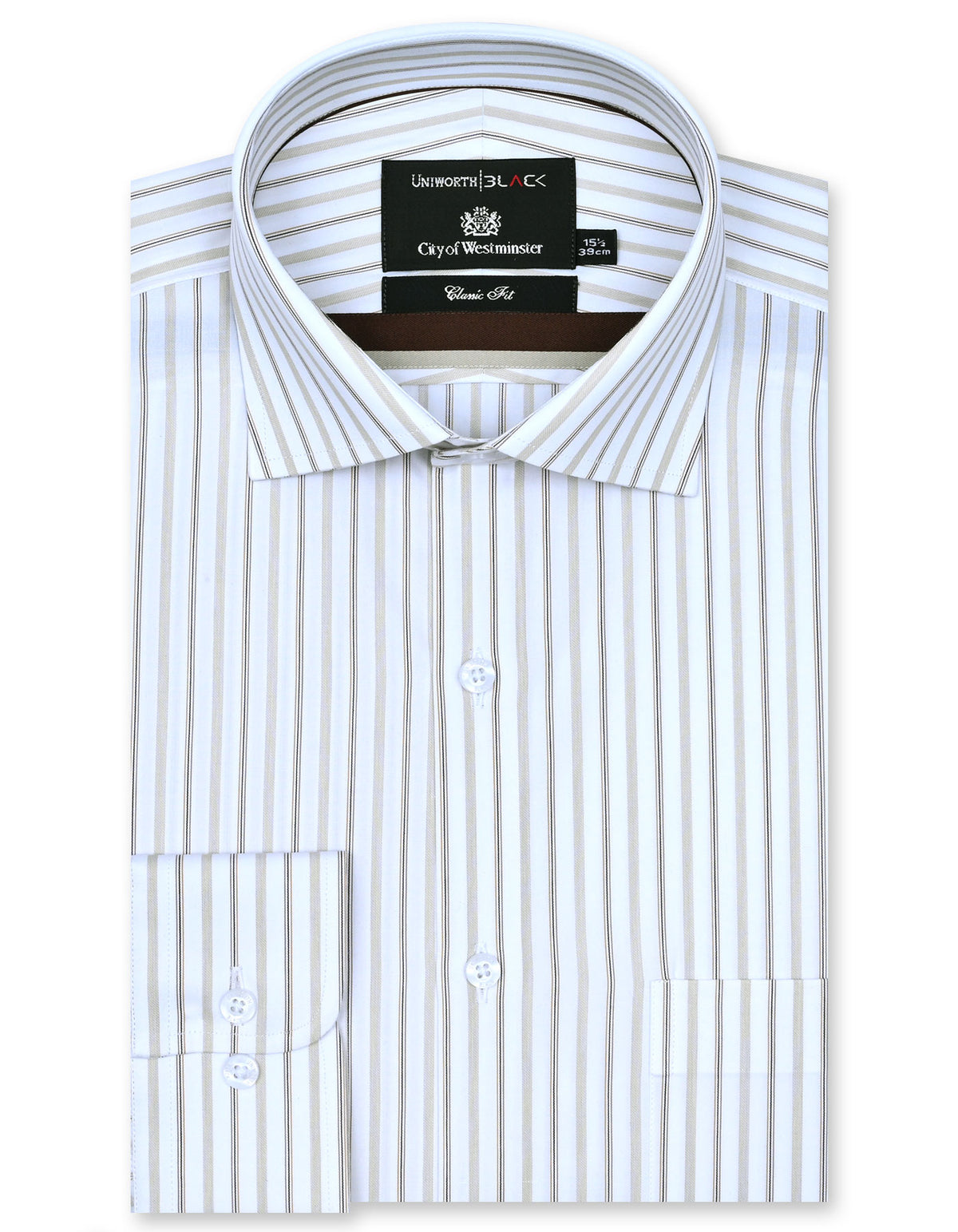 Stripe Fawn Classic Fit Shirt FS2854RF-14.5