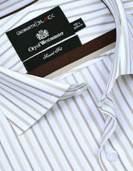 Stripe Fawn Tailored Smart Fit Shirt FS2854SF-15