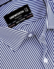 Stripe Navy Tailored Smart Fit Shirt FS2855-1SF-15