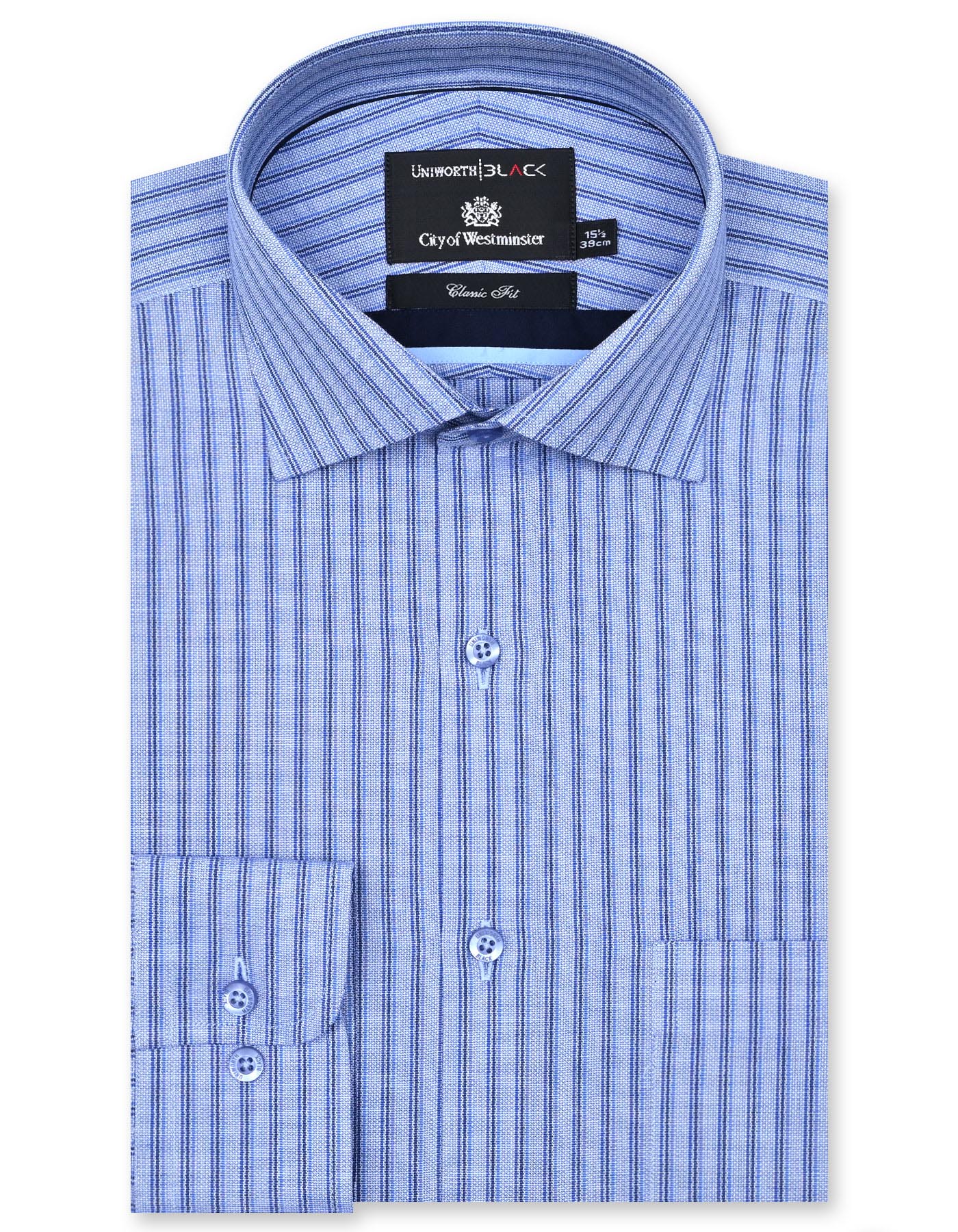 Stripe Sky Classic Fit Shirt FS2855RF-14.5