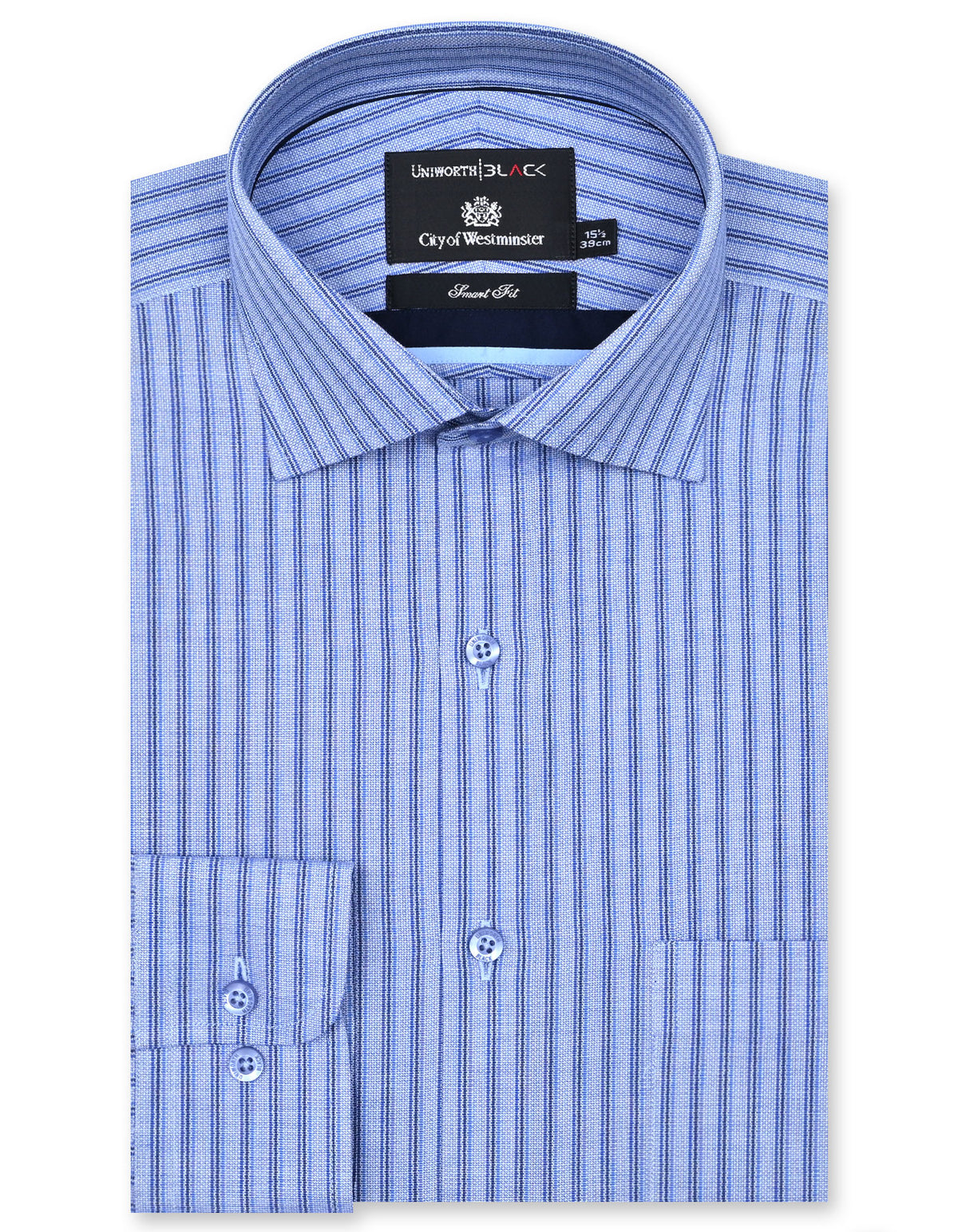 Stripe Sky Tailored Smart Fit Shirt FS2855SF-14.5