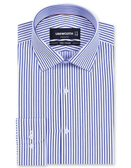 Stripe Navy Classic Fit Shirt FS2859-1RF-14.5