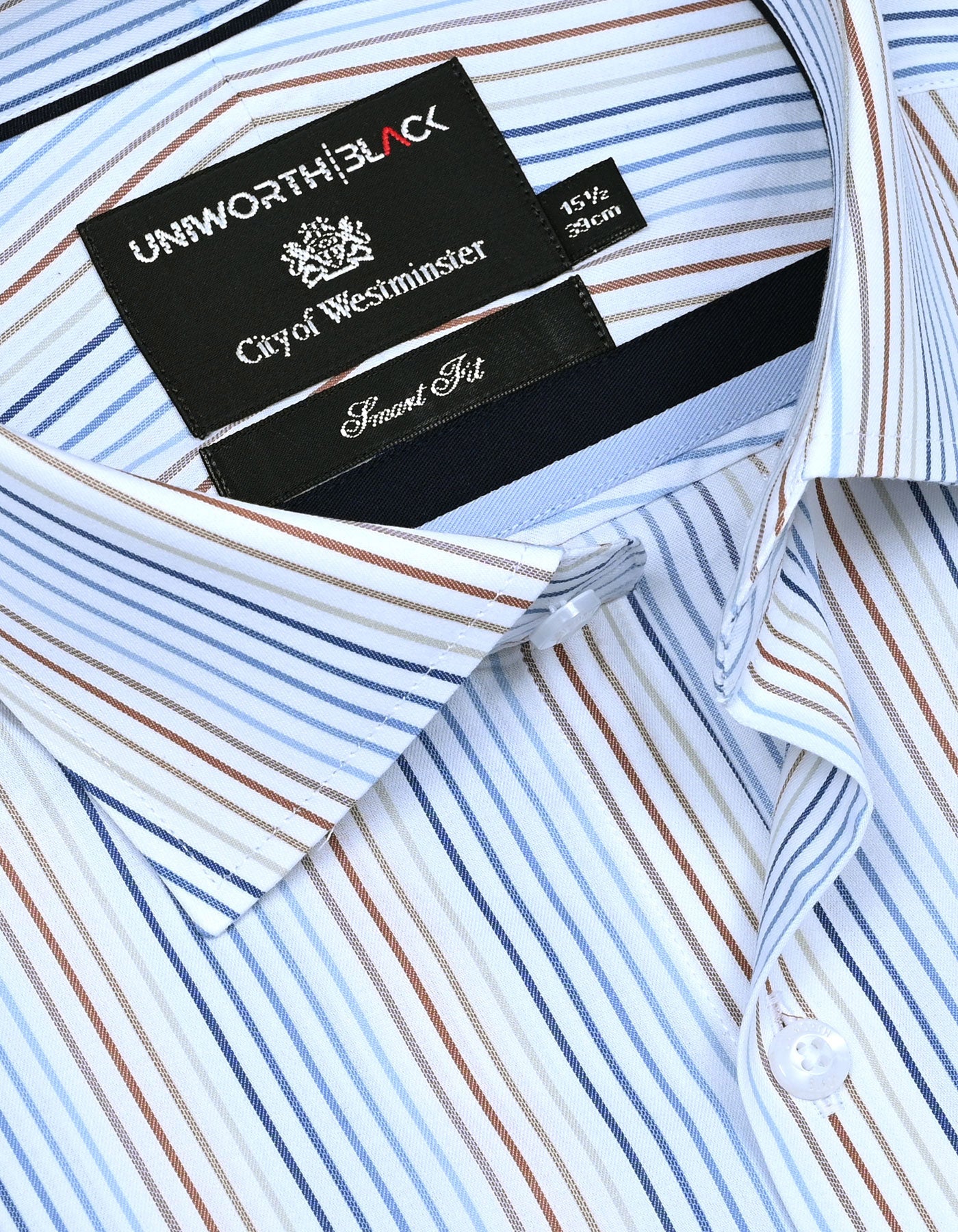 Stripe Blue Tailored Smart Fit Shirt FS2859SF-15