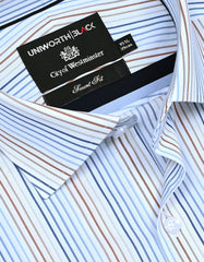 Stripe Blue Tailored Smart Fit Shirt FS2859SF-15