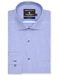 Stripe Blue Tailored Smart Fit Shirt FS2861SF-14.5