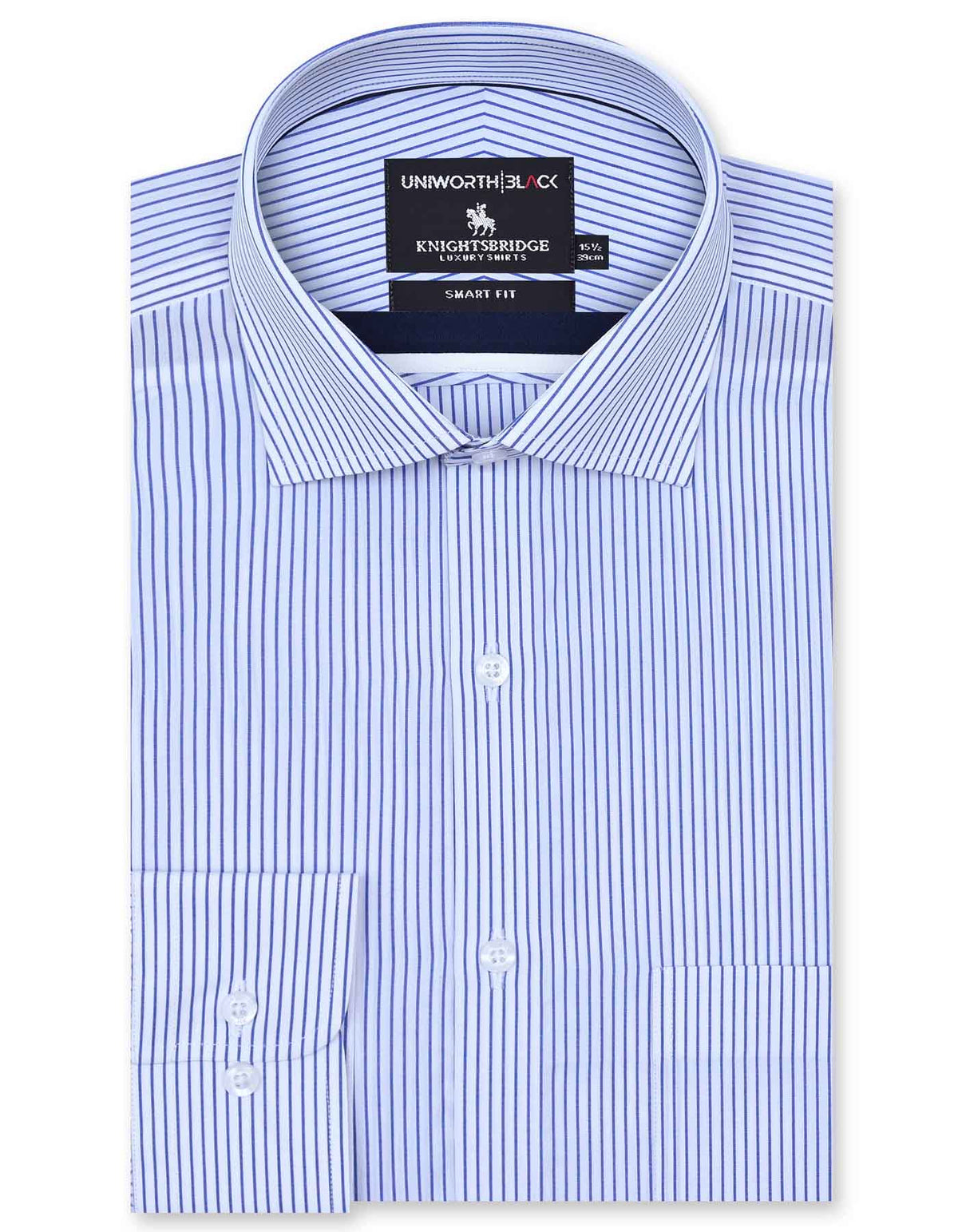Stripe Royal Blue Tailored Smart Fit Shirt FS2864SF-14.5