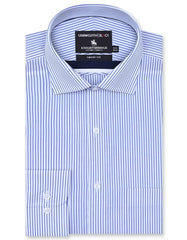 Stripe Royal Blue Tailored Smart Fit Shirt FS2864SF-14.5