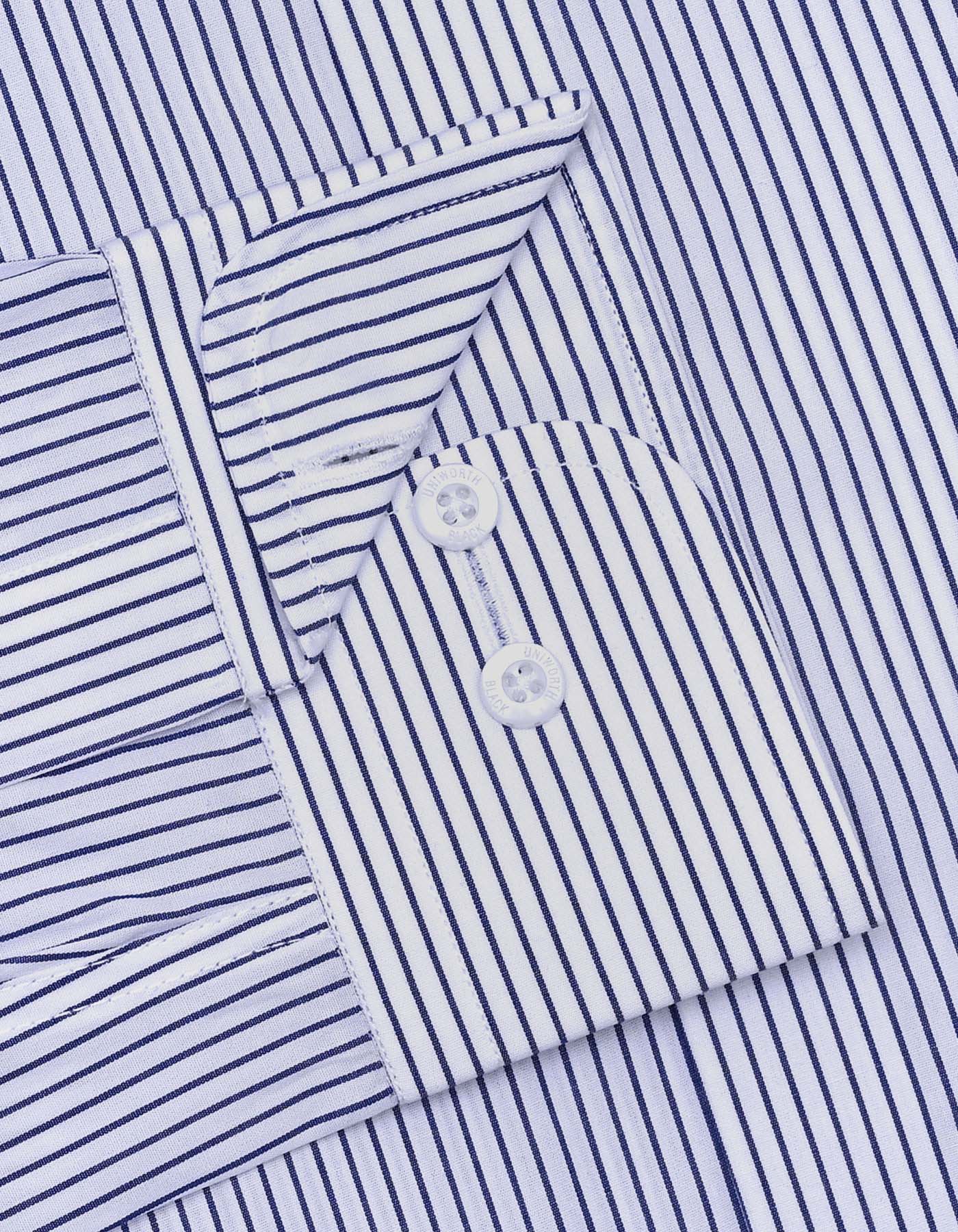Stripe Navy Tailored Smart Fit Shirt FS2865SF-15.5