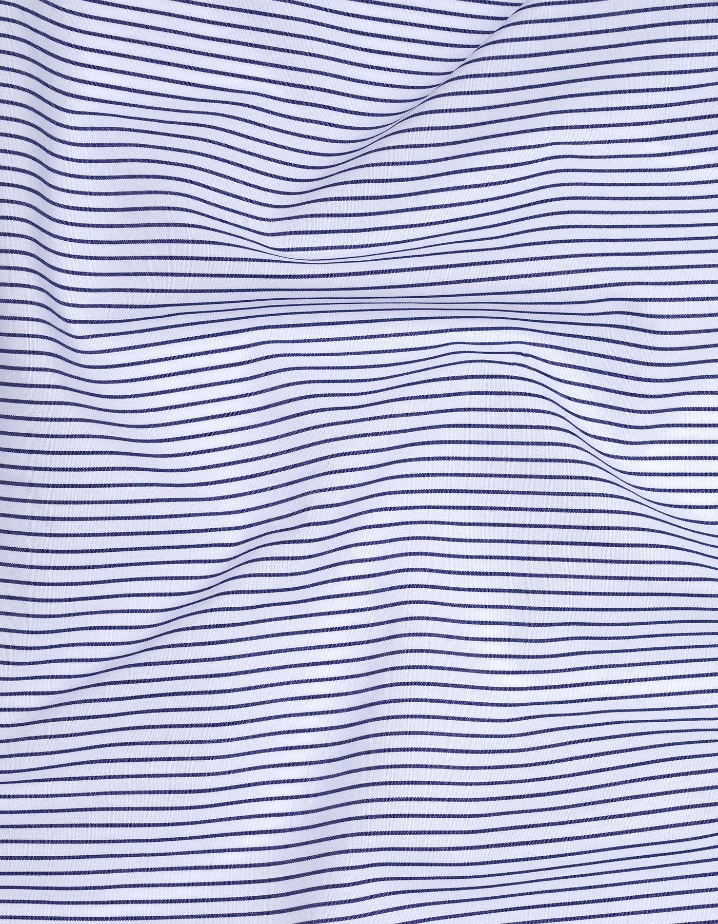 Stripe Navy Tailored Smart Fit Shirt FS2865SF-16
