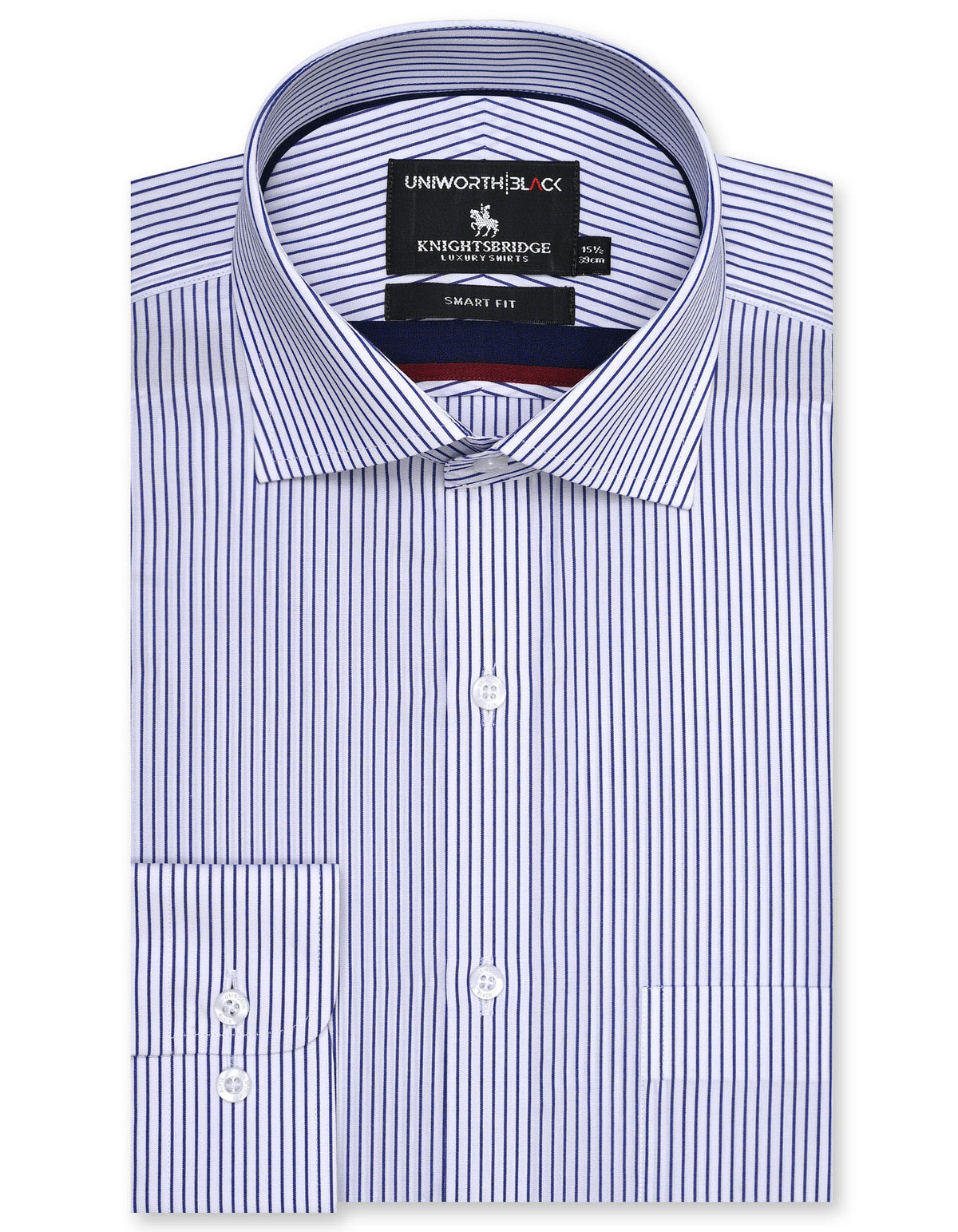 Stripe Navy Tailored Smart Fit Shirt FS2865SF-14.5