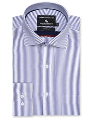 Stripe Navy Tailored Smart Fit Shirt FS2865SF-14.5