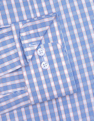 Check Blue/Orange Tailored Smart Fit Shirt FS2870SF-15.5