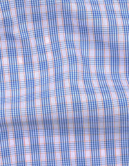 Check Blue/Orange Tailored Smart Fit Shirt FS2870SF-16