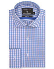 Check Blue/Orange Tailored Smart Fit Shirt FS2870SF-14.5