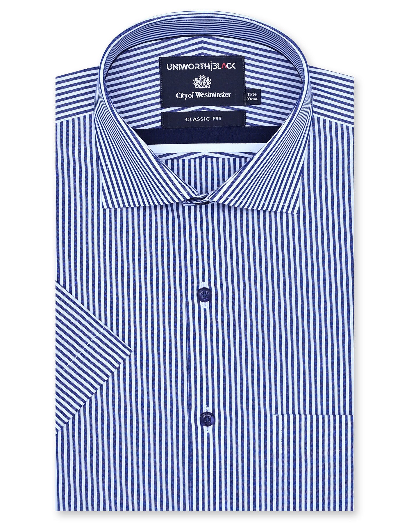 Stripe Navy Classic Fit Shirt FS2871RH-14.5