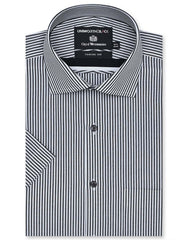Stripe Black Classic Fit Shirt FS2874RH-14.5